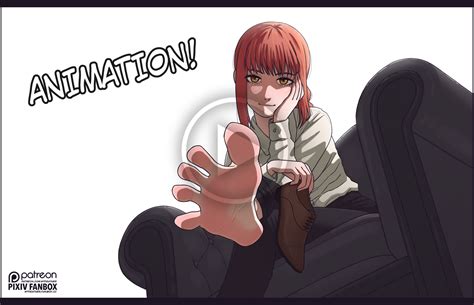 makima footjob|Makima's footjob reward by stranger.